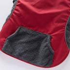 Cozy Pocket Dog Coat with Fleece Panels
