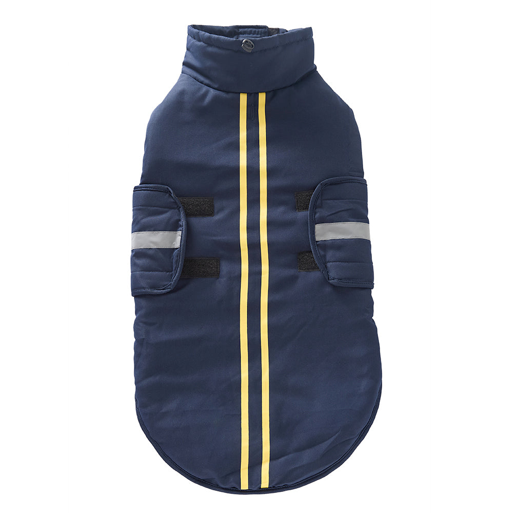 Reflective Pocket Dog Coat with Fleece Lining