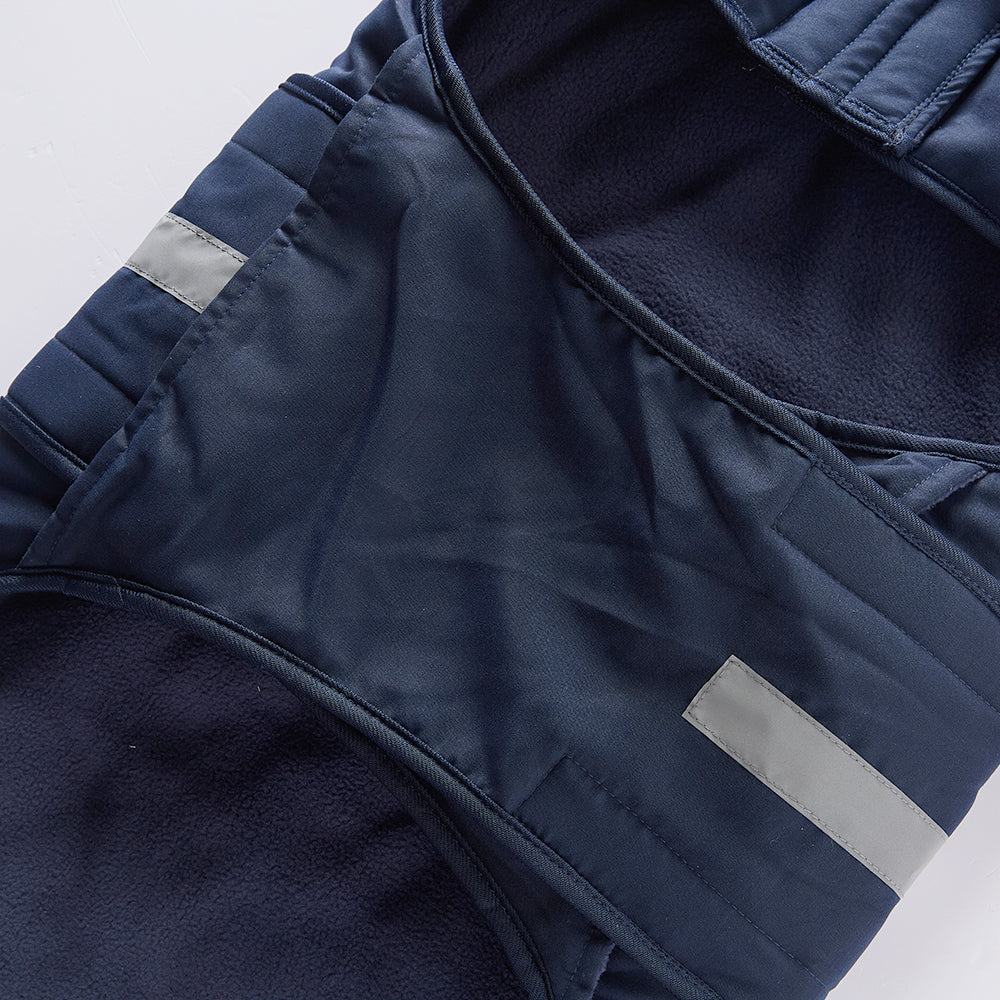 Reflective Pocket Dog Coat with Fleece Lining