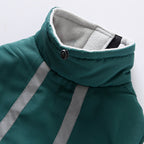 Colorblock Reflective Dog Coat with Fleece Lining
