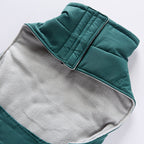 Colorblock Reflective Dog Coat with Fleece Lining