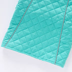 Quilted High‑Collar Dog Vest with Fleece Lining