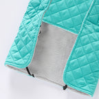 Quilted High‑Collar Dog Vest with Fleece Lining