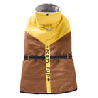 Sporty Belted Dog Coat with Fleece Lining