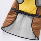 Sporty Belted Dog Coat with Fleece Lining