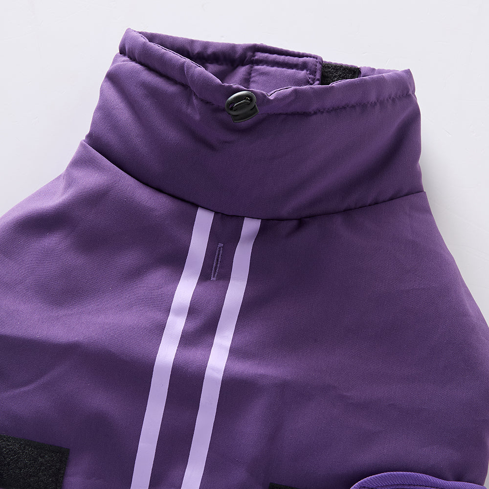 Reflective Pocket Dog Coat with Fleece Lining