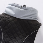 Quilted High‑Collar Dog Vest with Fleece Lining