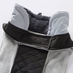 Quilted High‑Collar Dog Vest with Fleece Lining