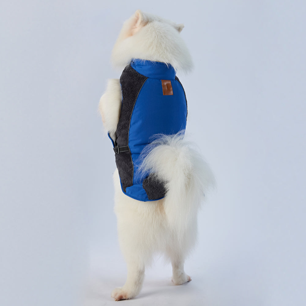 Cozy Pocket Dog Coat with Fleece Panels