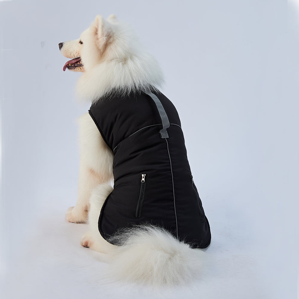 Urban Reflective Dog Coat with Zip Pockets