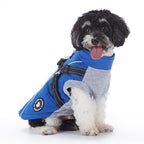 Reflective Piped Built‑in Harness Dog Vest
