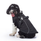 Reflective Piped Built‑in Harness Dog Vest