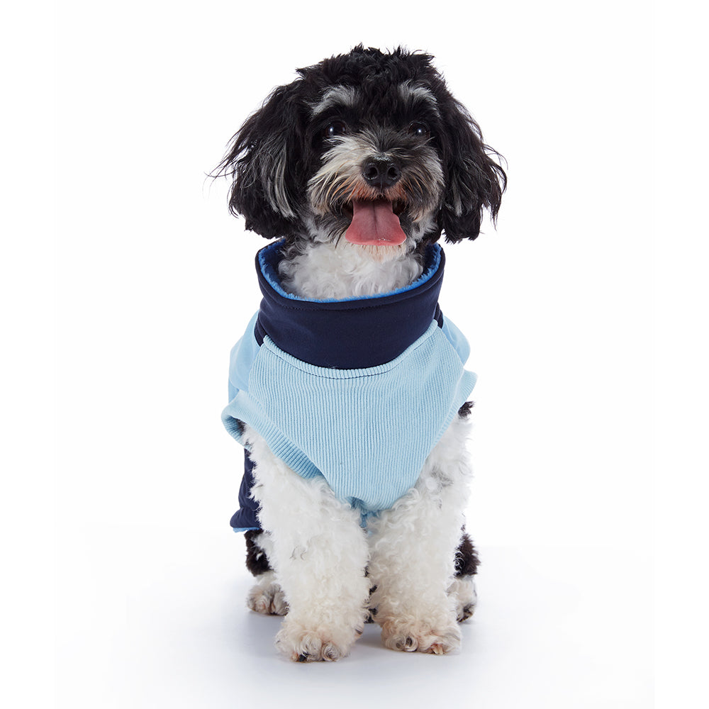 Colorblock Harness Dog Puffer Jacket