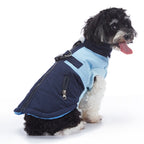 Colorblock Harness Dog Puffer Jacket