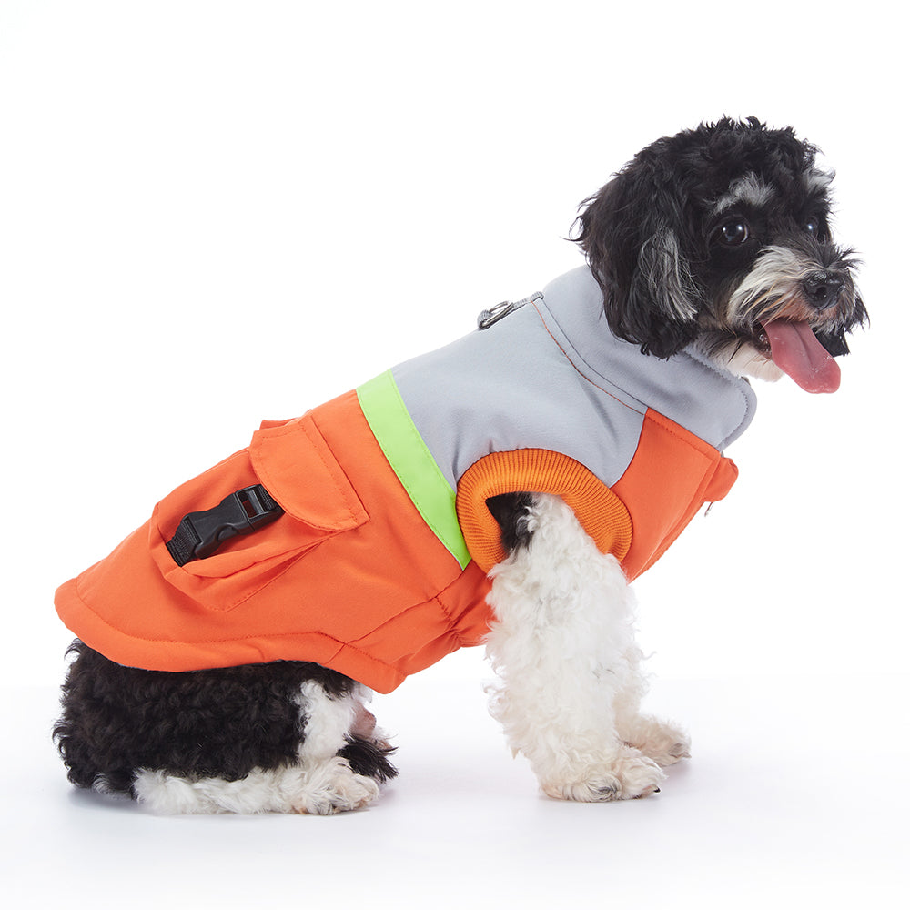 Colorblock Utility Cargo Pocket Dog Vest