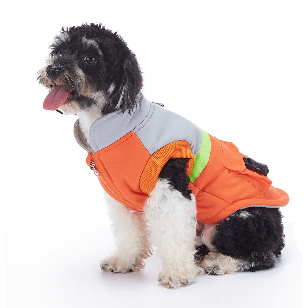 Colorblock Utility Cargo Pocket Dog Vest