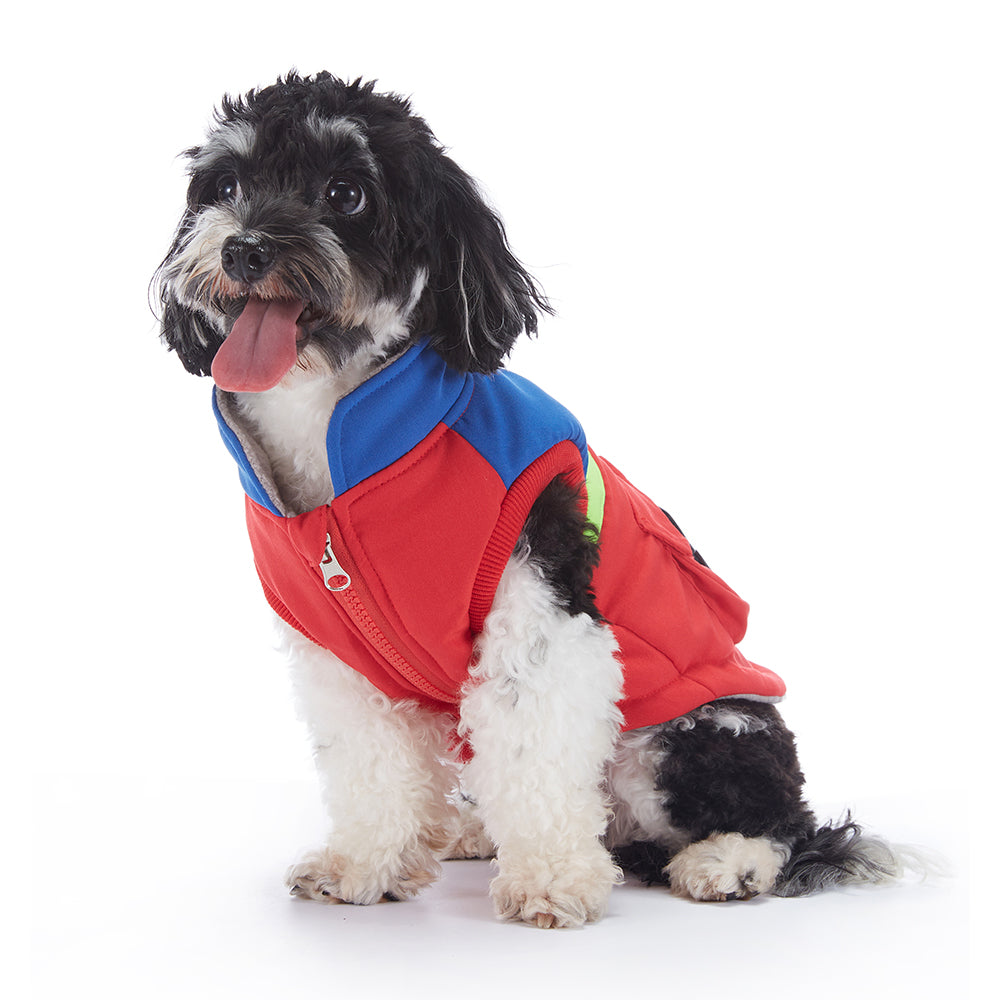 Colorblock Utility Cargo Pocket Dog Vest