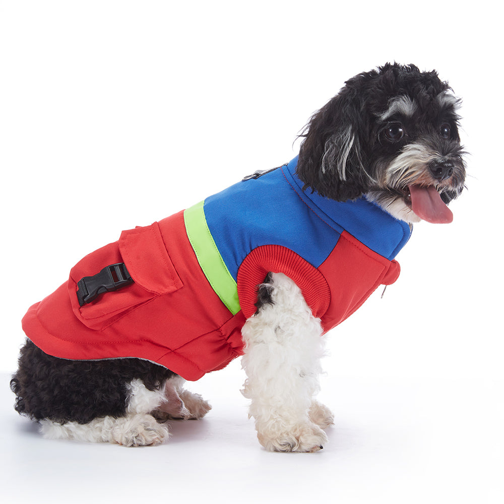 Colorblock Utility Cargo Pocket Dog Vest