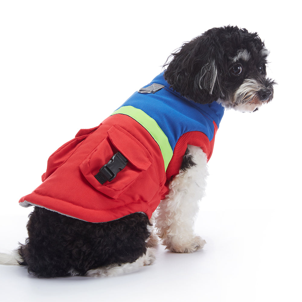 Colorblock Utility Cargo Pocket Dog Vest