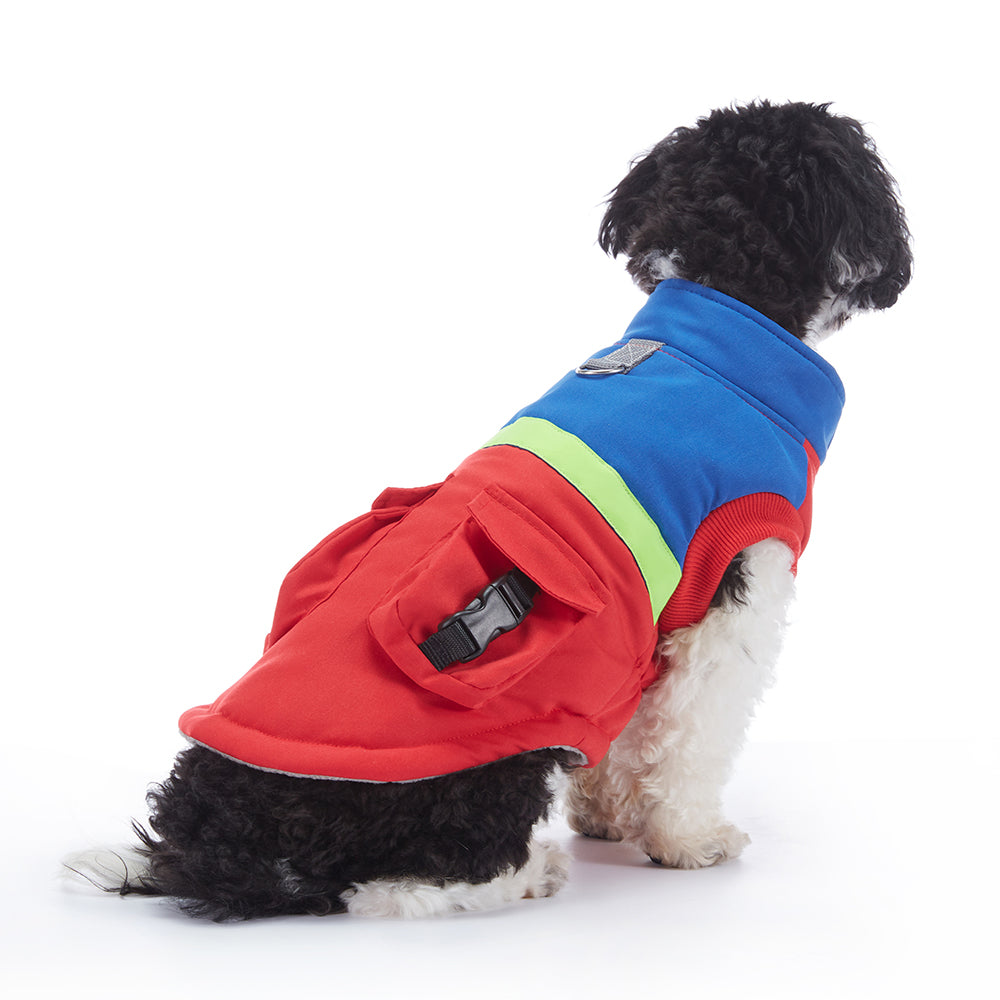 Colorblock Utility Cargo Pocket Dog Vest
