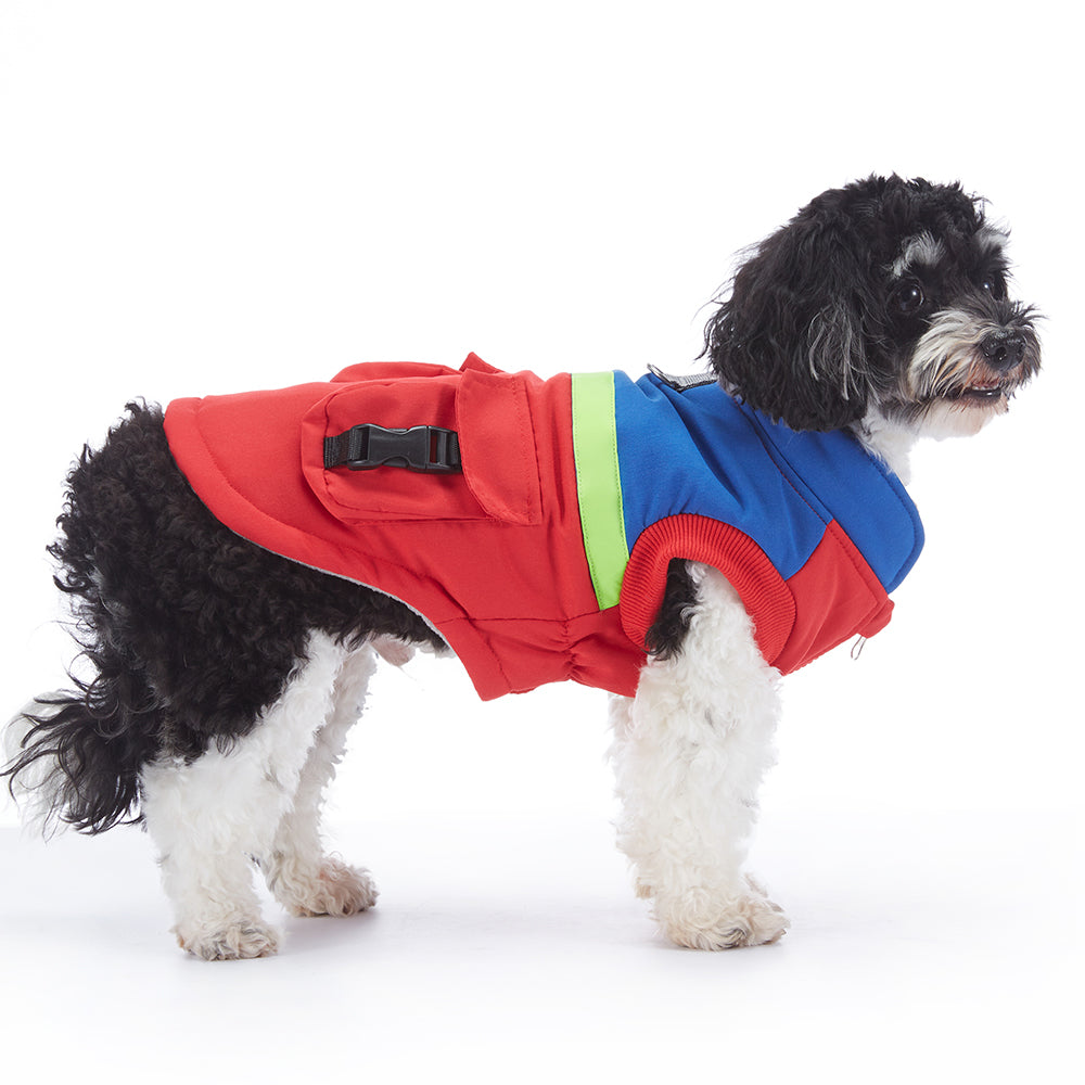 Colorblock Utility Cargo Pocket Dog Vest
