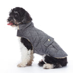 Quilted Plush Dog Jacket with Pockets