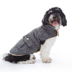 Quilted Plush Dog Jacket with Pockets