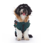 Faux‑Fur Trim Hooded Harness Dog Parka