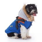 Faux‑Fur Trim Hooded Harness Dog Parka