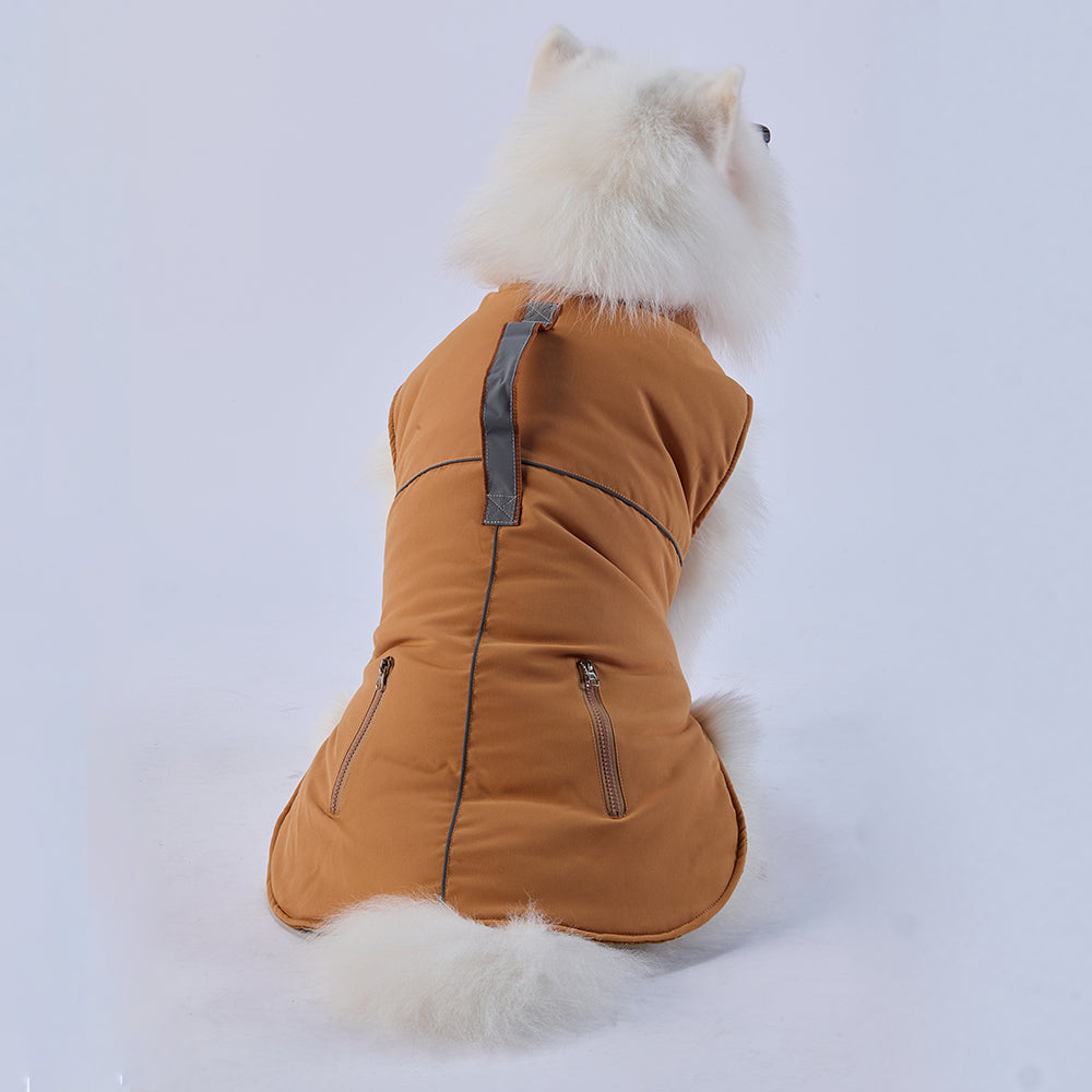 Urban Reflective Dog Coat with Zip Pockets