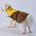 Sporty Belted Dog Coat with Fleece Lining