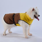 Sporty Belted Dog Coat with Fleece Lining