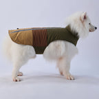 Colorblock Reflective Dog Coat with Fleece Lining