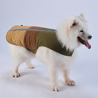 Colorblock Reflective Dog Coat with Fleece Lining