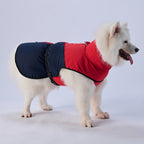 Sporty Belted Dog Coat with Fleece Lining