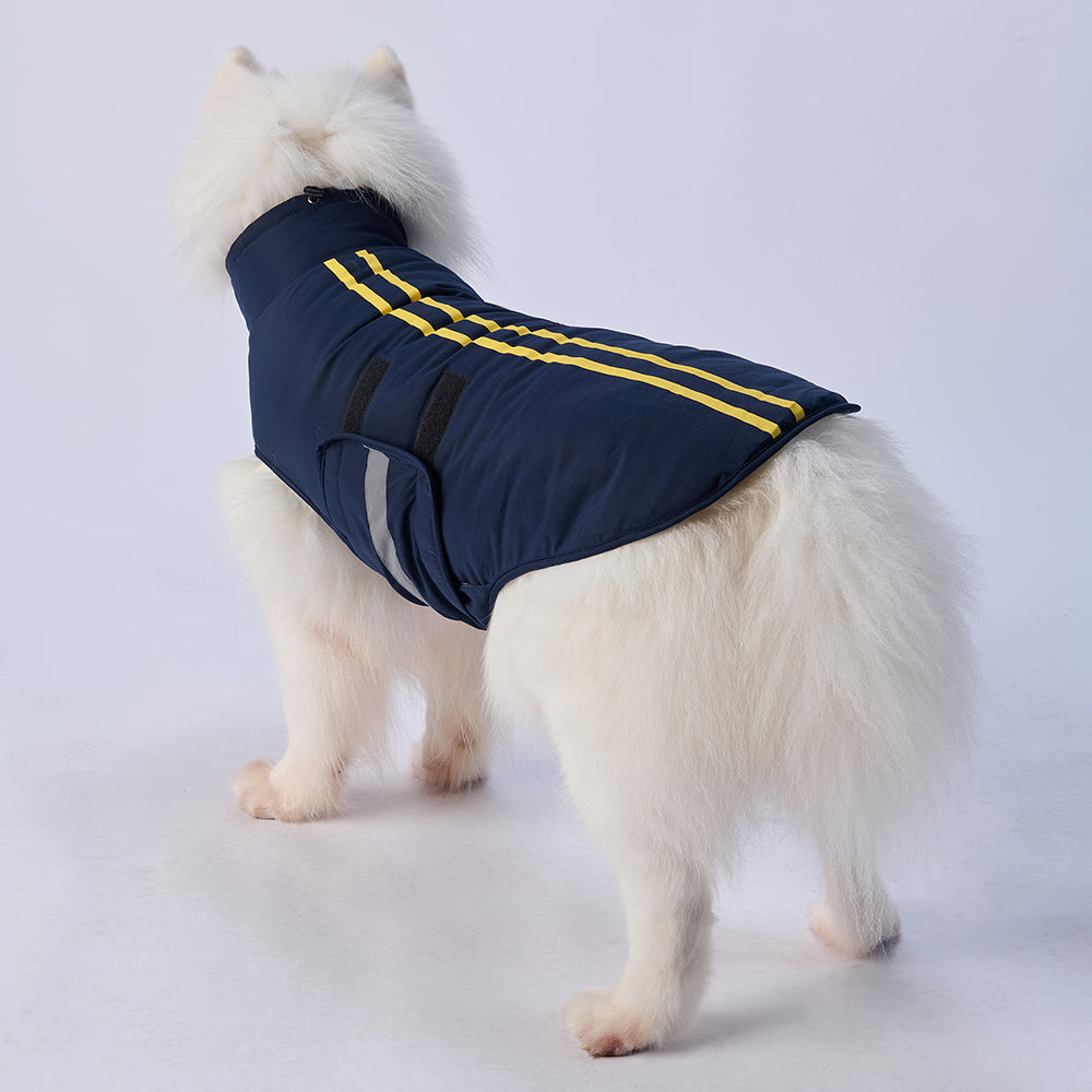 Reflective Pocket Dog Coat with Fleece Lining