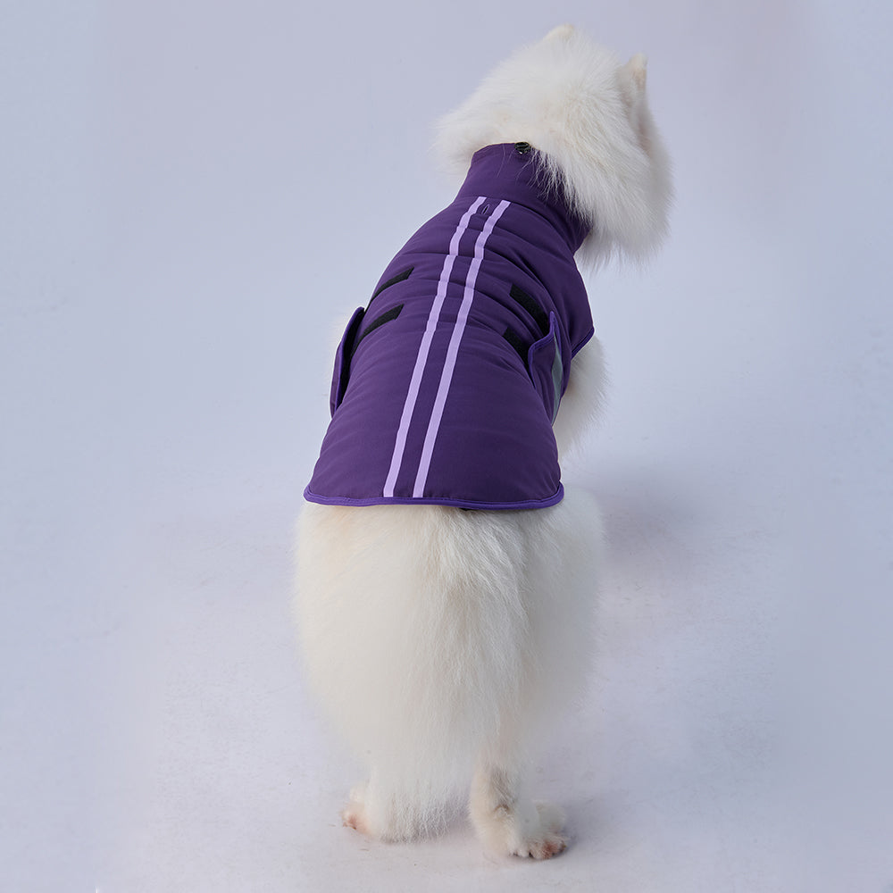 Reflective Pocket Dog Coat with Fleece Lining