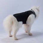 Quilted High‑Collar Dog Vest with Fleece Lining