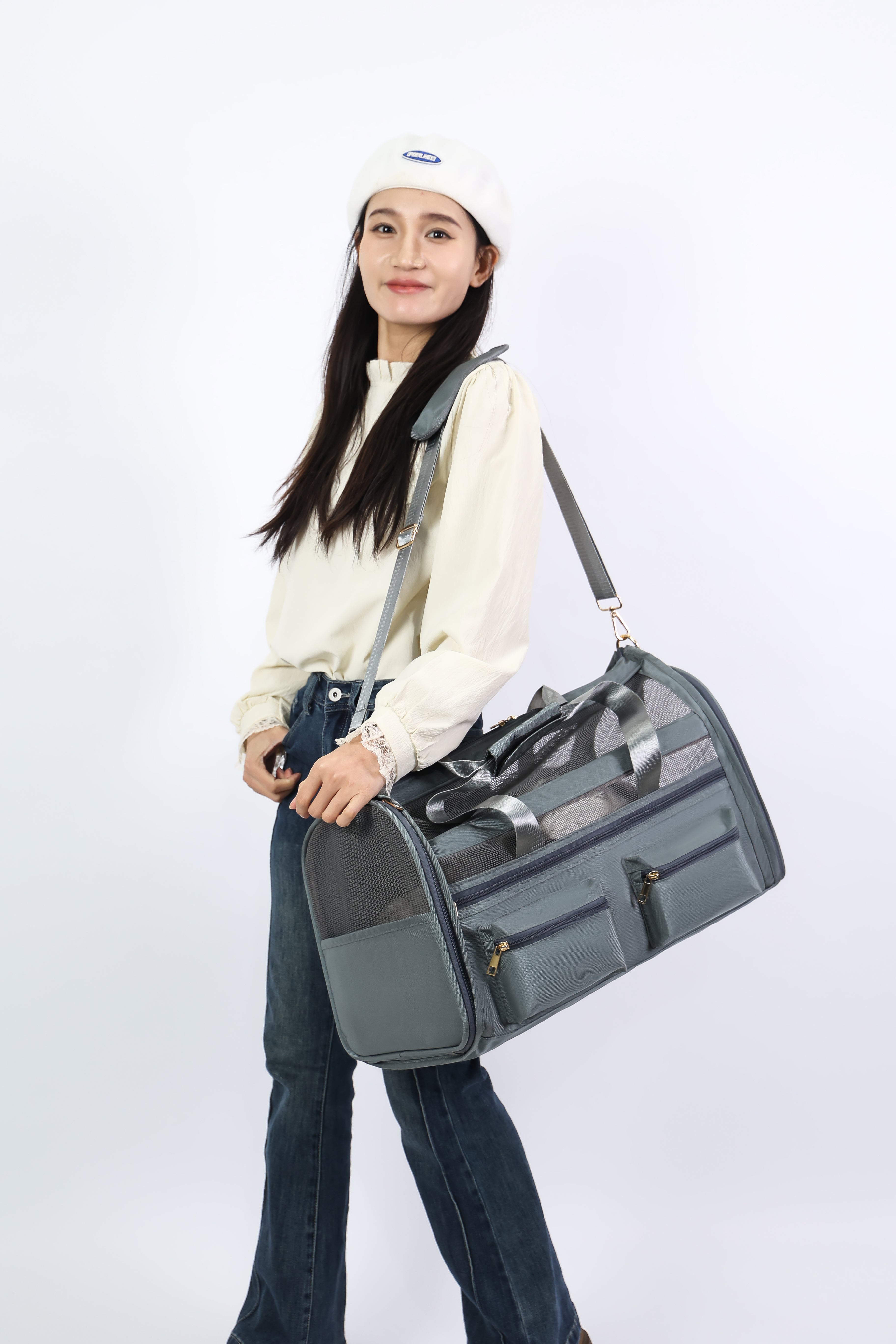 Graphite Carrier - Foldable Pet Backpack – Lightweight & Multi-Access