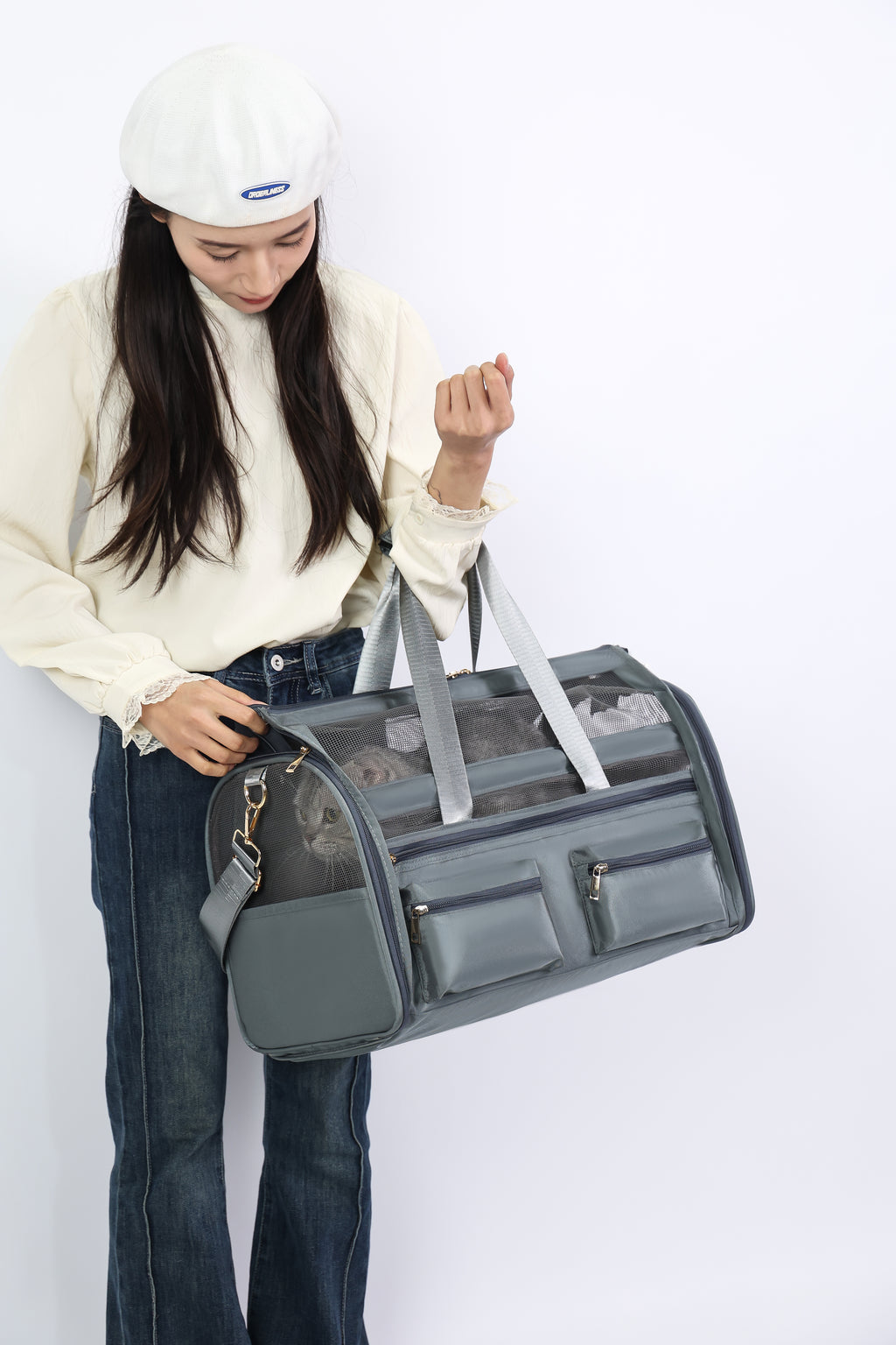 Graphite Carrier - Foldable Pet Backpack – Lightweight & Multi-Access