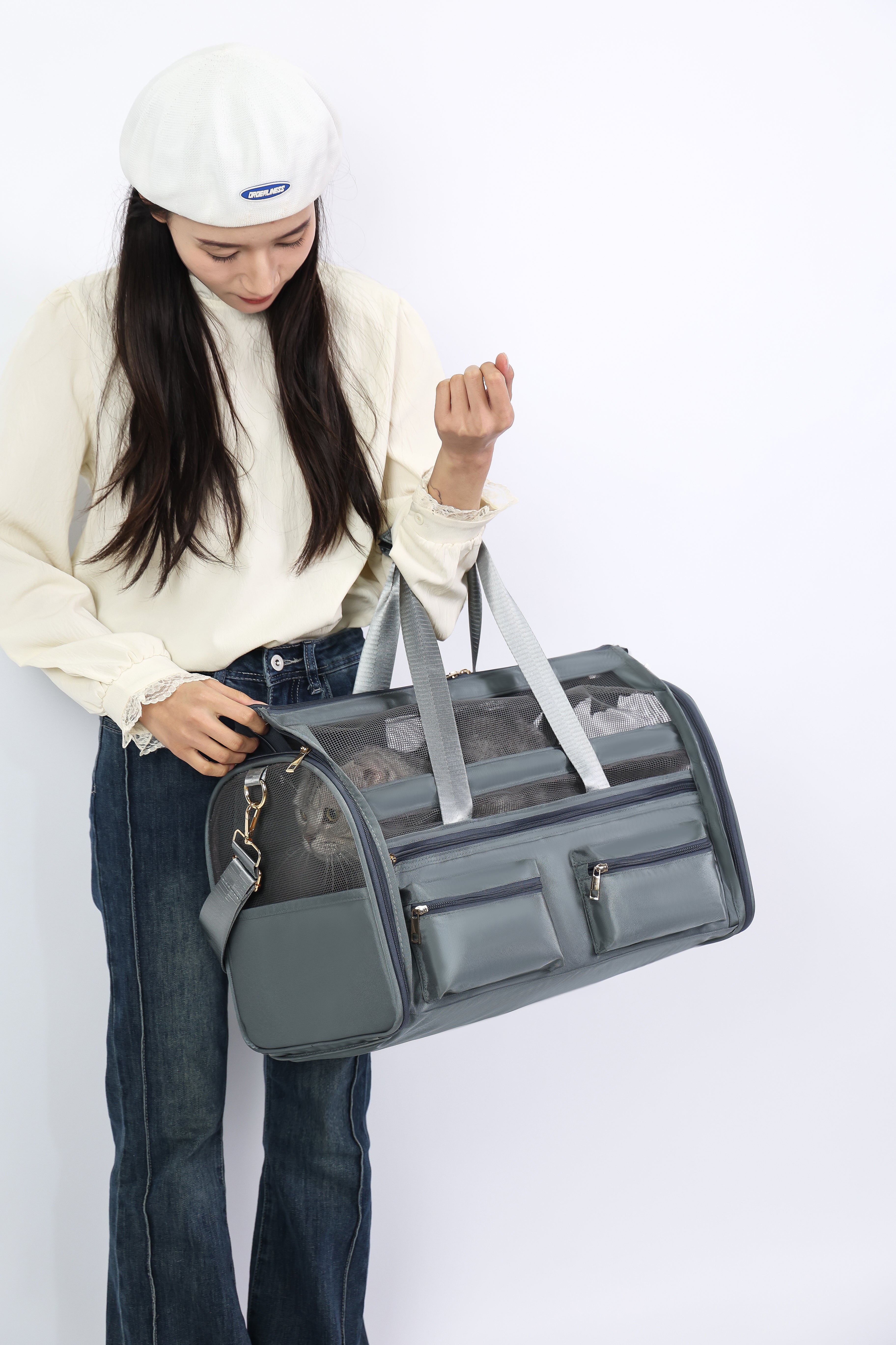 Graphite Carrier - Foldable Pet Backpack – Lightweight & Multi-Access