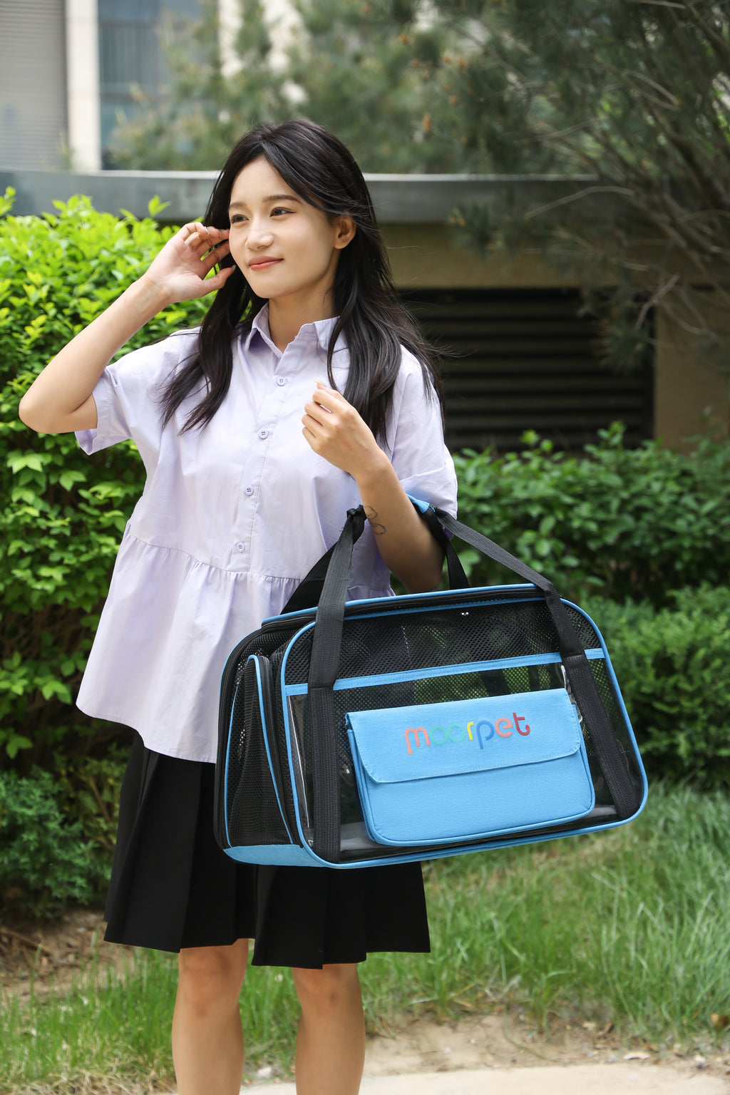 DuoSpace Pet Box – Two-Cat Carrier with Vent & Support Frame