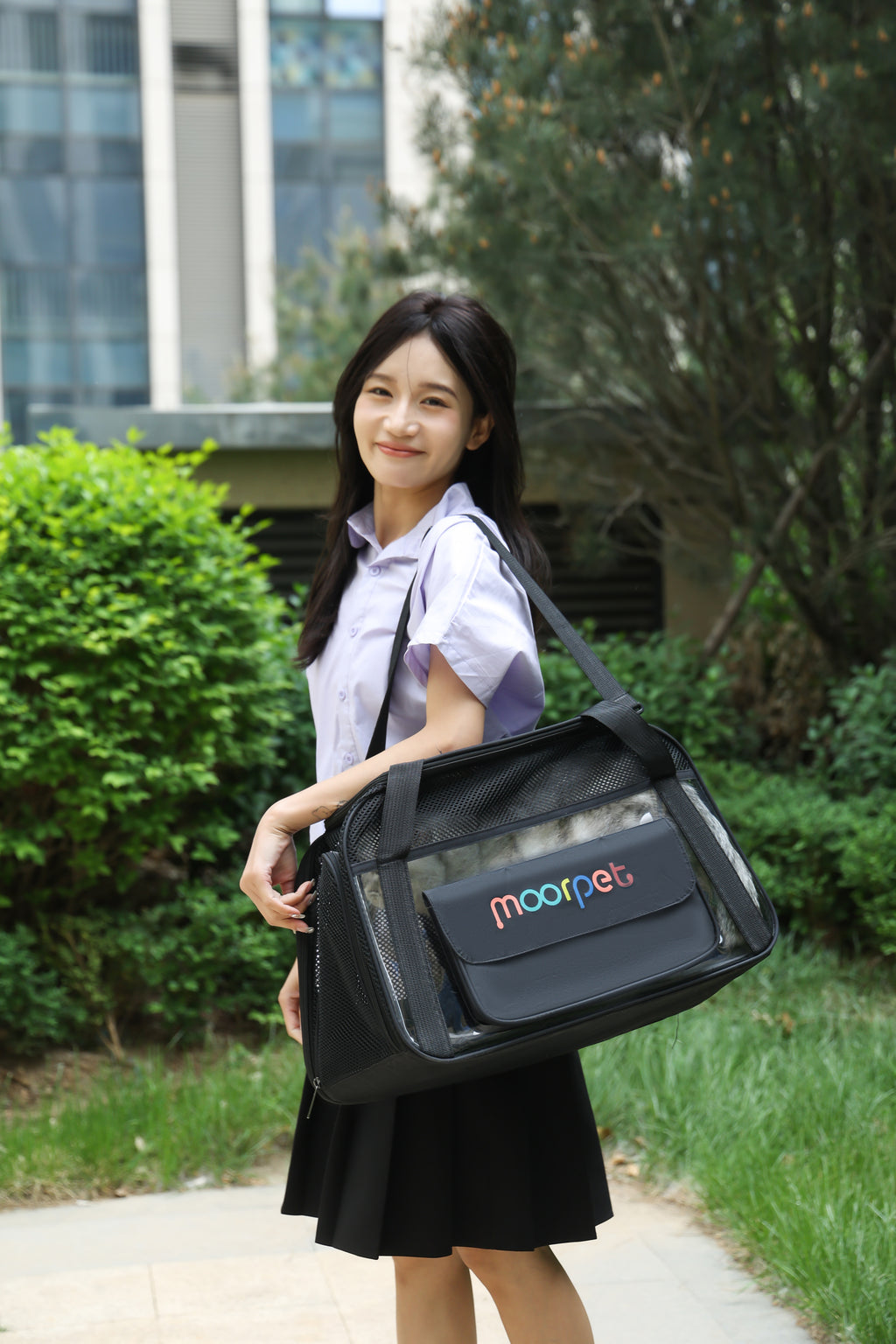 DuoSpace Pet Box – Two-Cat Carrier with Vent & Support Frame