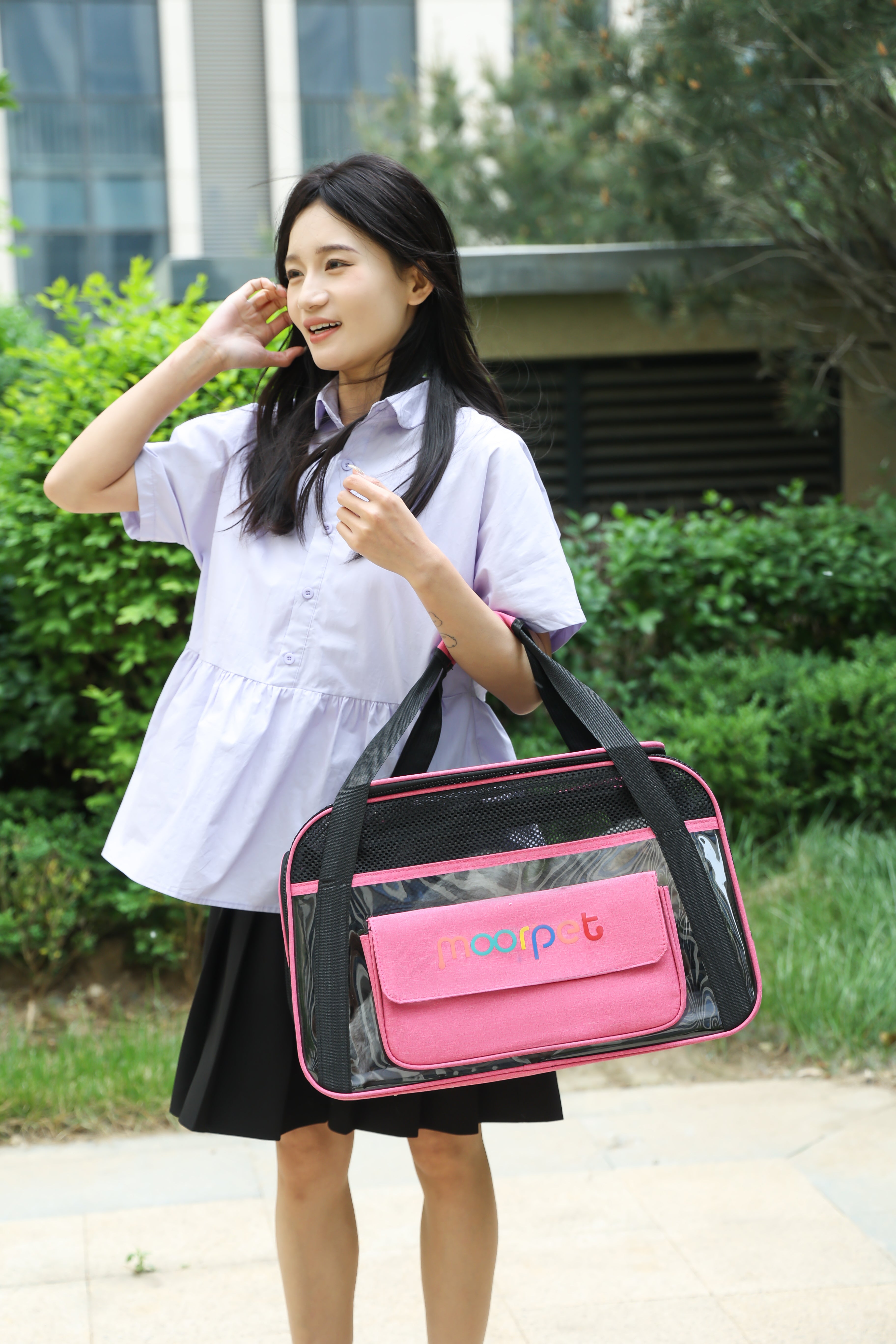 DuoSpace Pet Box – Two-Cat Carrier with Vent & Support Frame