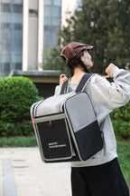 UrbanPaws Versatile Pet Backpack – Roll-Top & Luggage-Ready