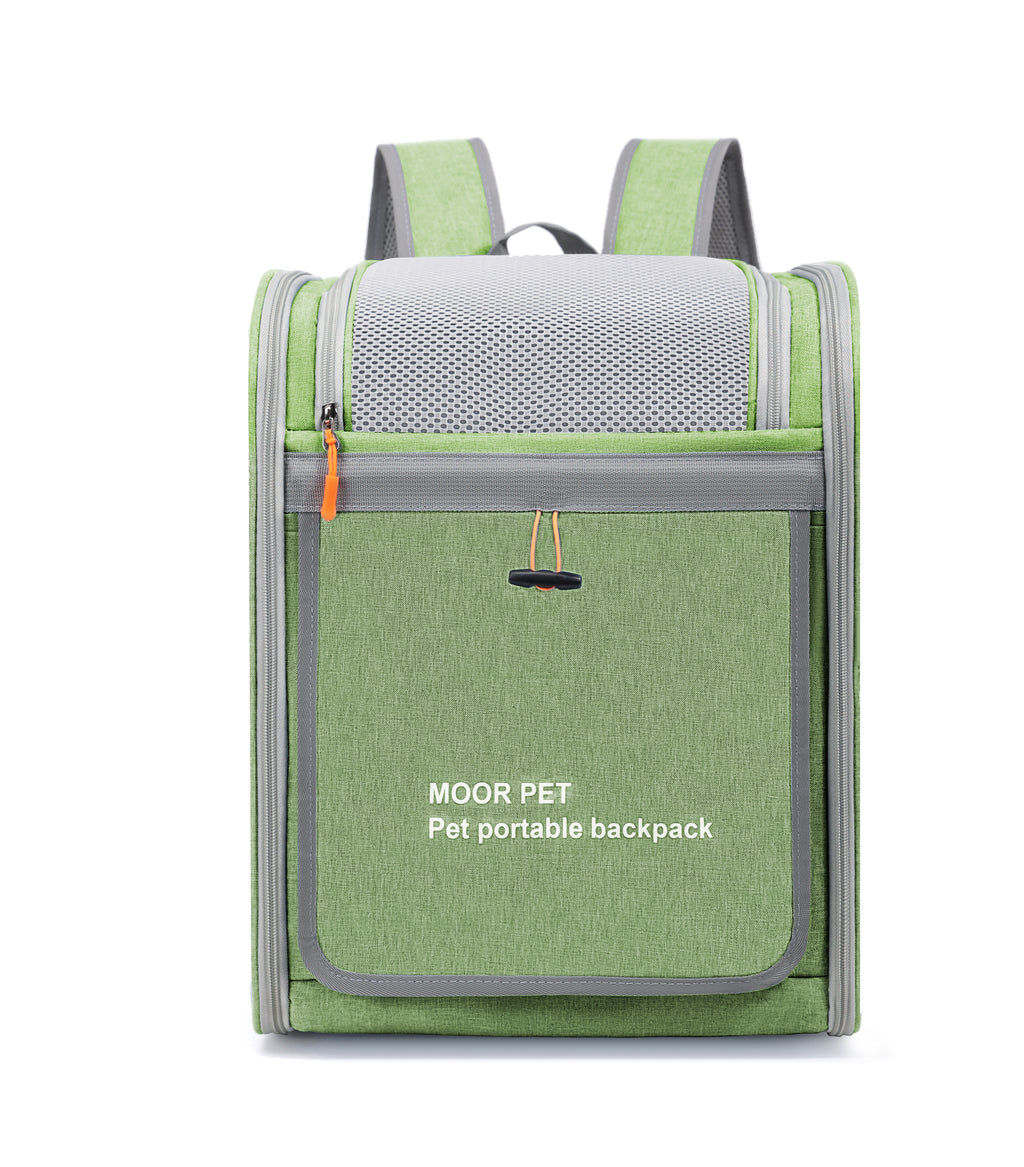 UrbanPaws Versatile Pet Backpack – Roll-Top & Luggage-Ready