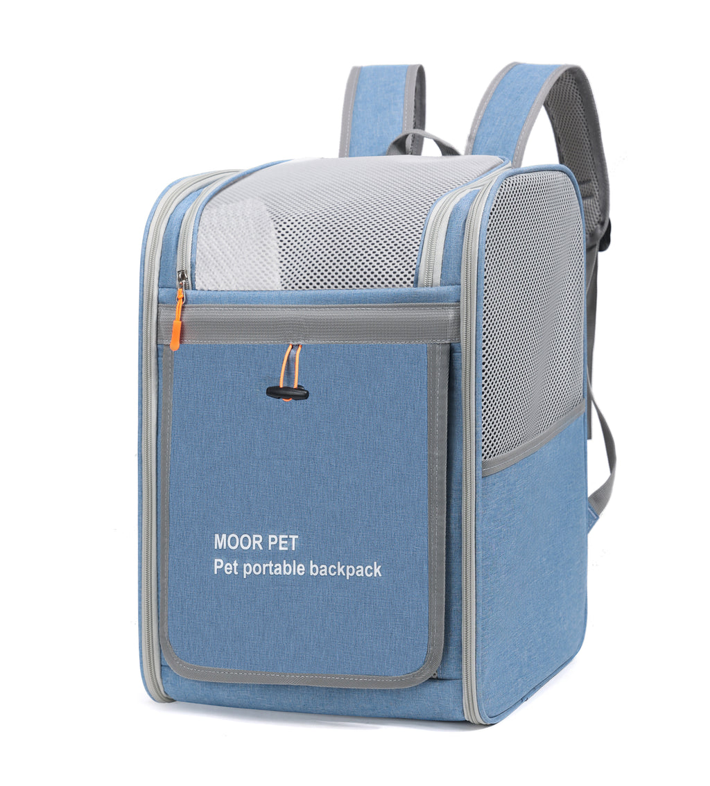 UrbanPaws Versatile Pet Backpack – Roll-Top & Luggage-Ready