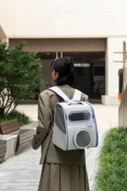 Urban Chic Foldable Pet Backpack – Lightweight & Multi-Way Carry