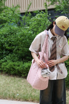 Tote cat carrier — Warm, Portable & Fur-Resistant