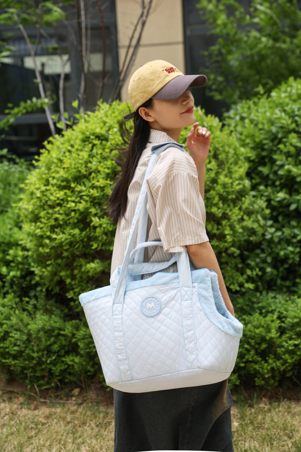 Tote cat carrier — Warm, Portable & Fur-Resistant